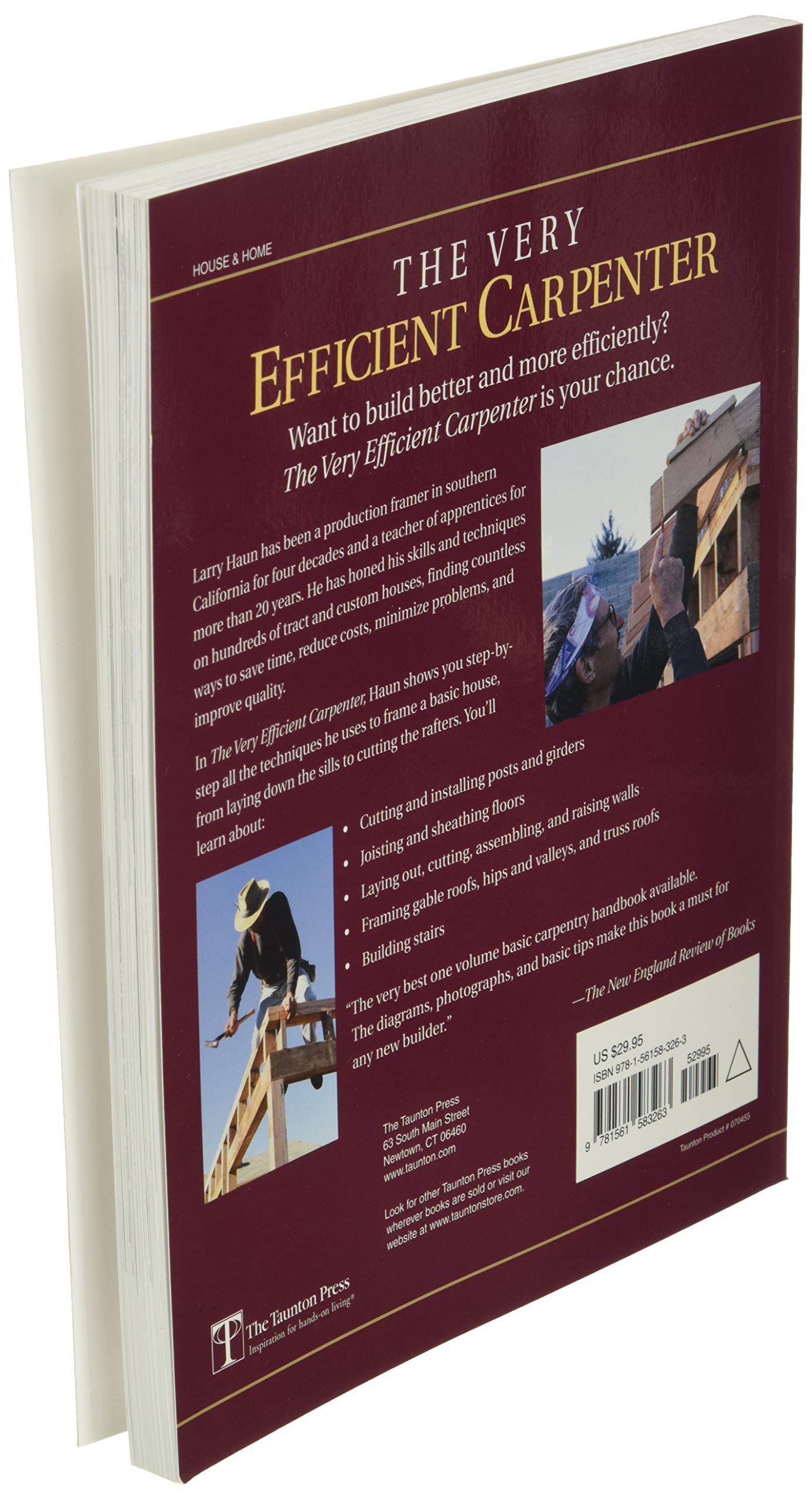 The Very Efficient Carpenter: Basic Framing for Residential