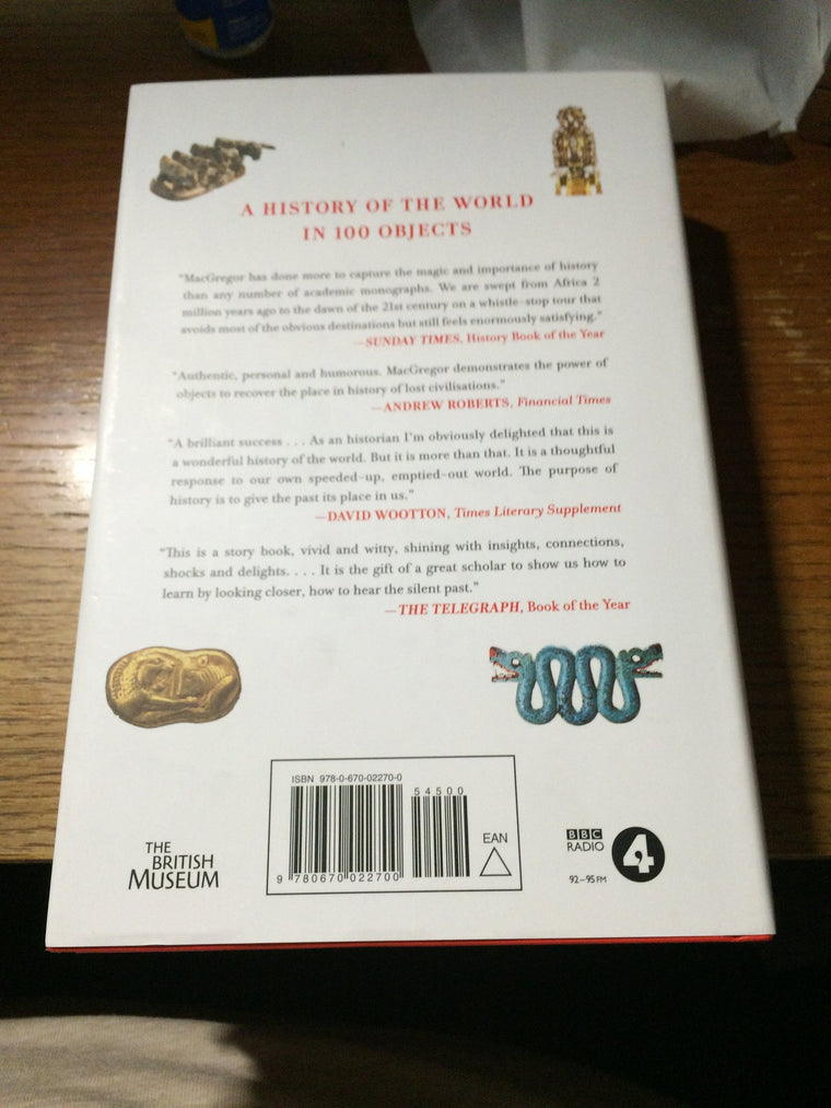 A History of the World in 100 Objects — back cover