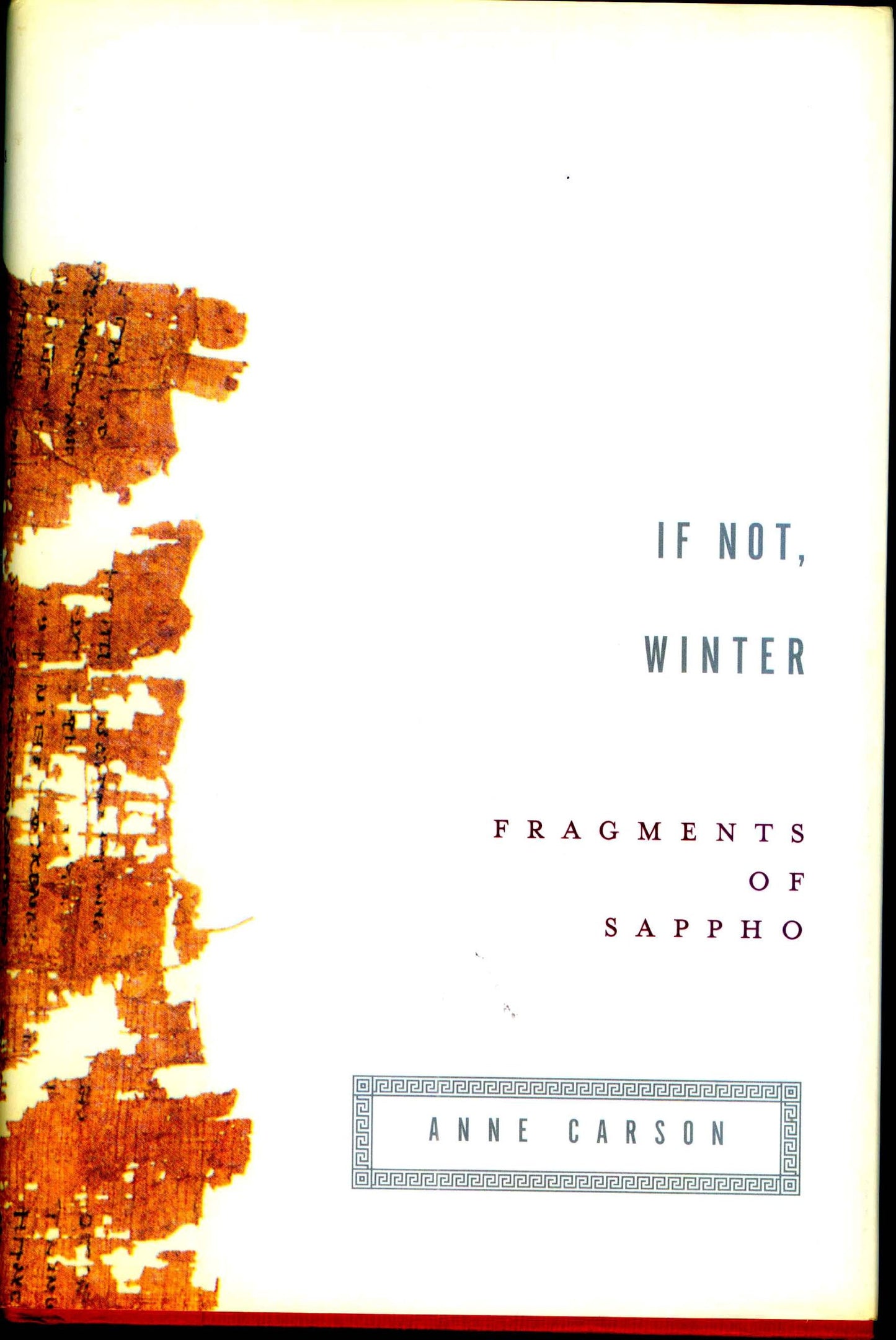 If Not, Winter: Fragments of Sappho (English and Greek Edition)