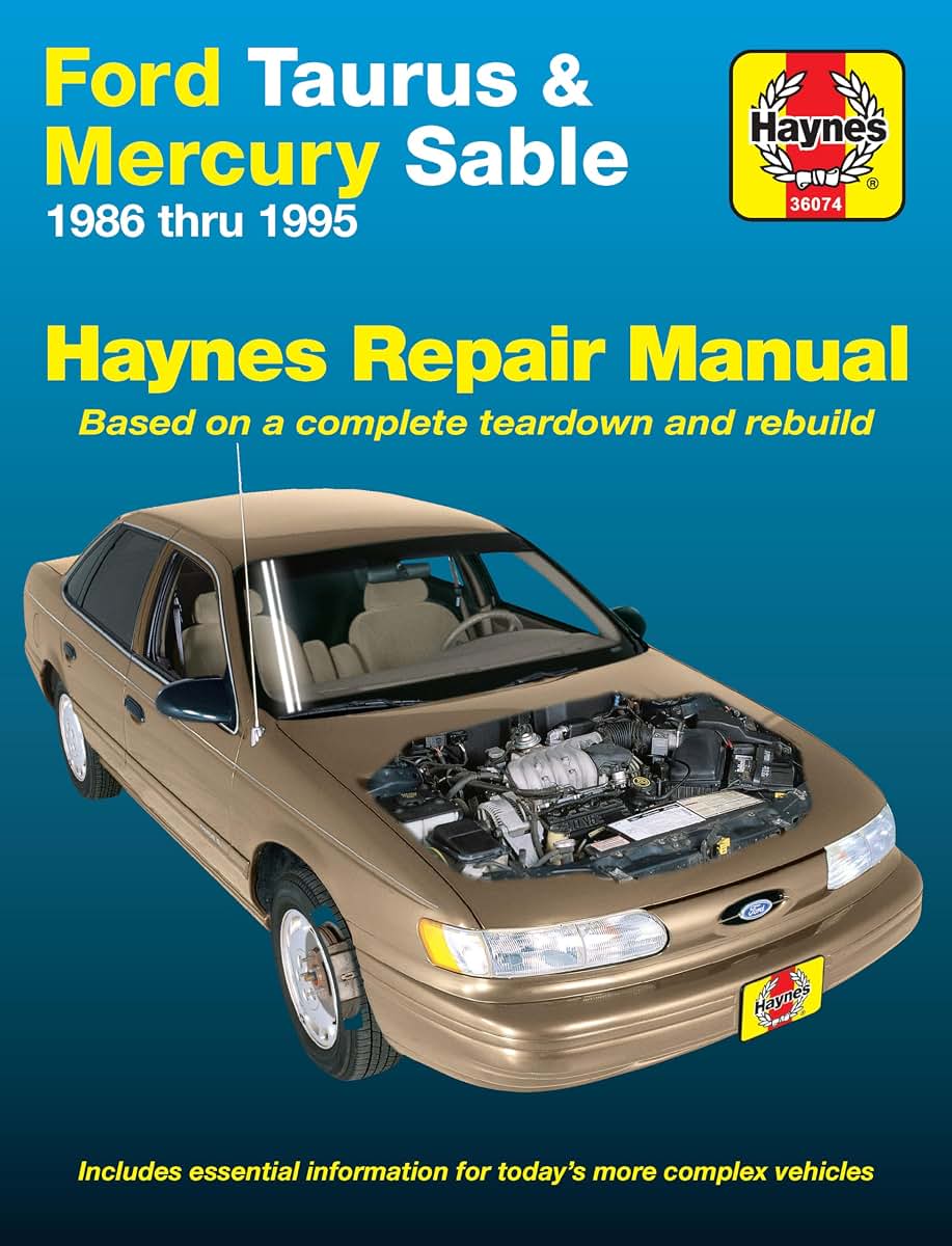 Ford Taurus & Mercury Sable (86-95) Haynes Repair Manual (Does not include information specific to SHO or variable fuel models. Includes vehicle coverage apart from the specific exclusion noted)