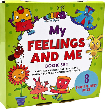 My Feelings and Me Box Set (8 books to help your child process their emotions; Happiness, Anger, Sadness, Love, Worry, Boredom, Confidence, and Peace)