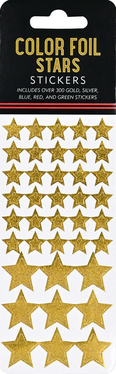 Color Foil Stars Sticker Set (300 foil stickers!) (Sticker Sheets)
