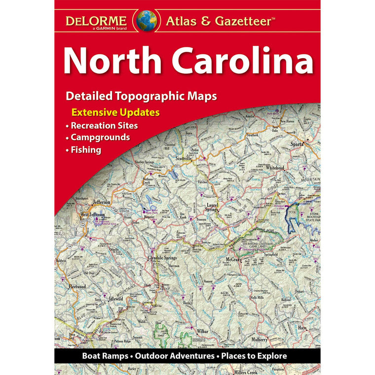 North Carolina Atlas & Gazetteer (Delorme Atlas & Gazetteer) — back cover