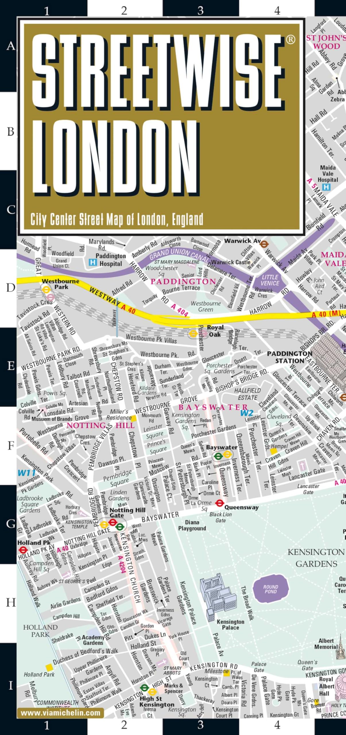 Streetwise London Map - Laminated City Center Street Map of London, England (Michelin Streetwise Maps)
