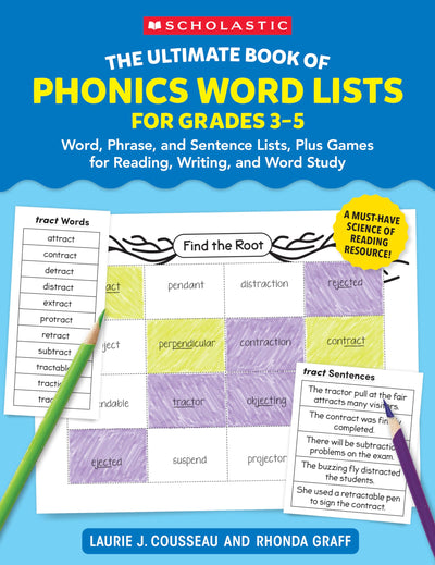 The Ultimate Book of Phonics Word Lists: Grades 3-5: Games & Word Lists for Reading, Writing, and Word Study