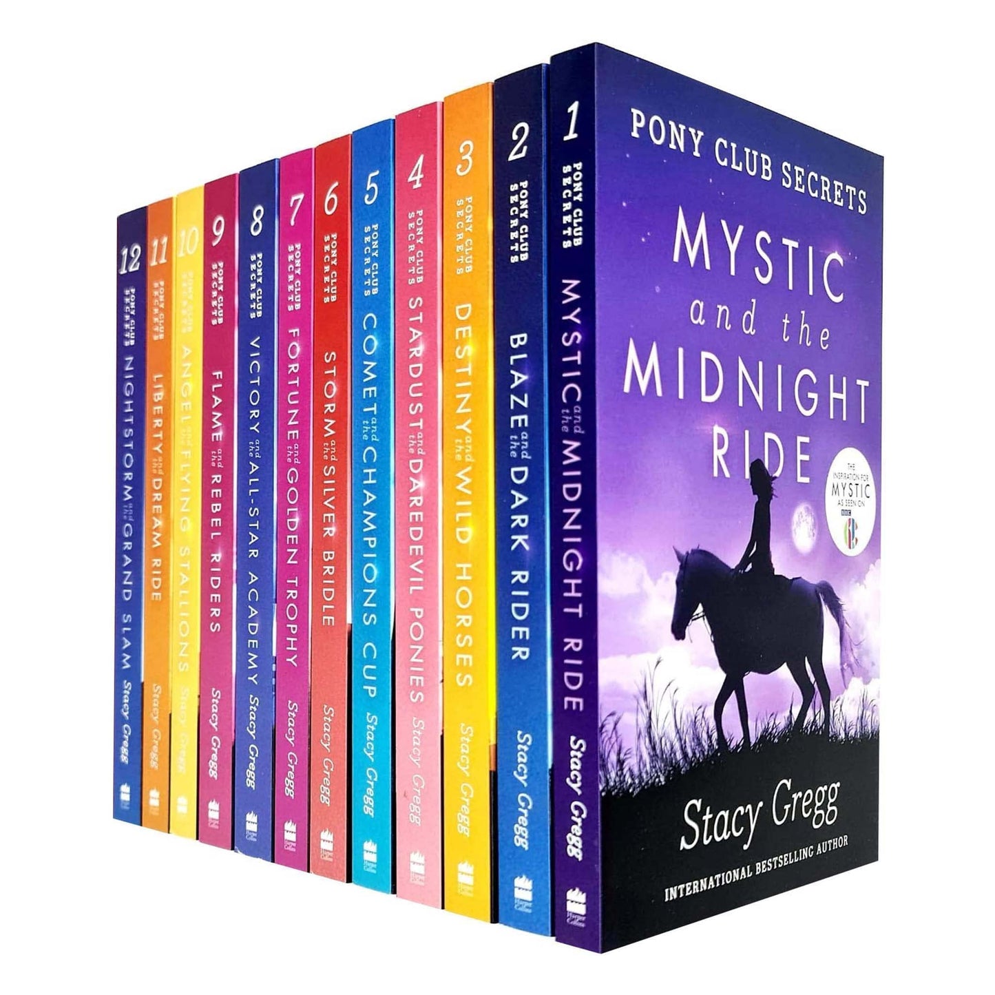 Pony Club Secrets Series by Stacy Gregg 12 Books Collection Set (Mystic and the Midnight Ride, Blaze and the Dark Rider, Destiny and the Wild Horses, Stardust and the Daredevil Ponies & More?)