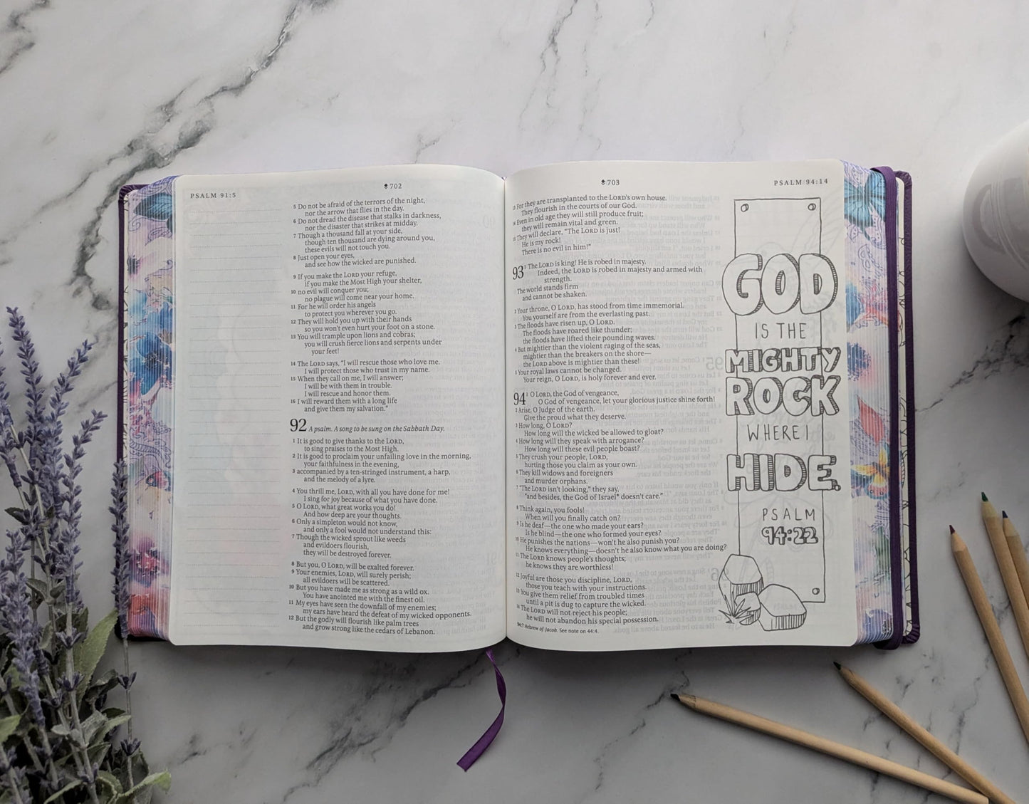 Inspire PRAISE Bible Large Print NLT, Filament Enabled (Hardcover LeatherLike, Purple)