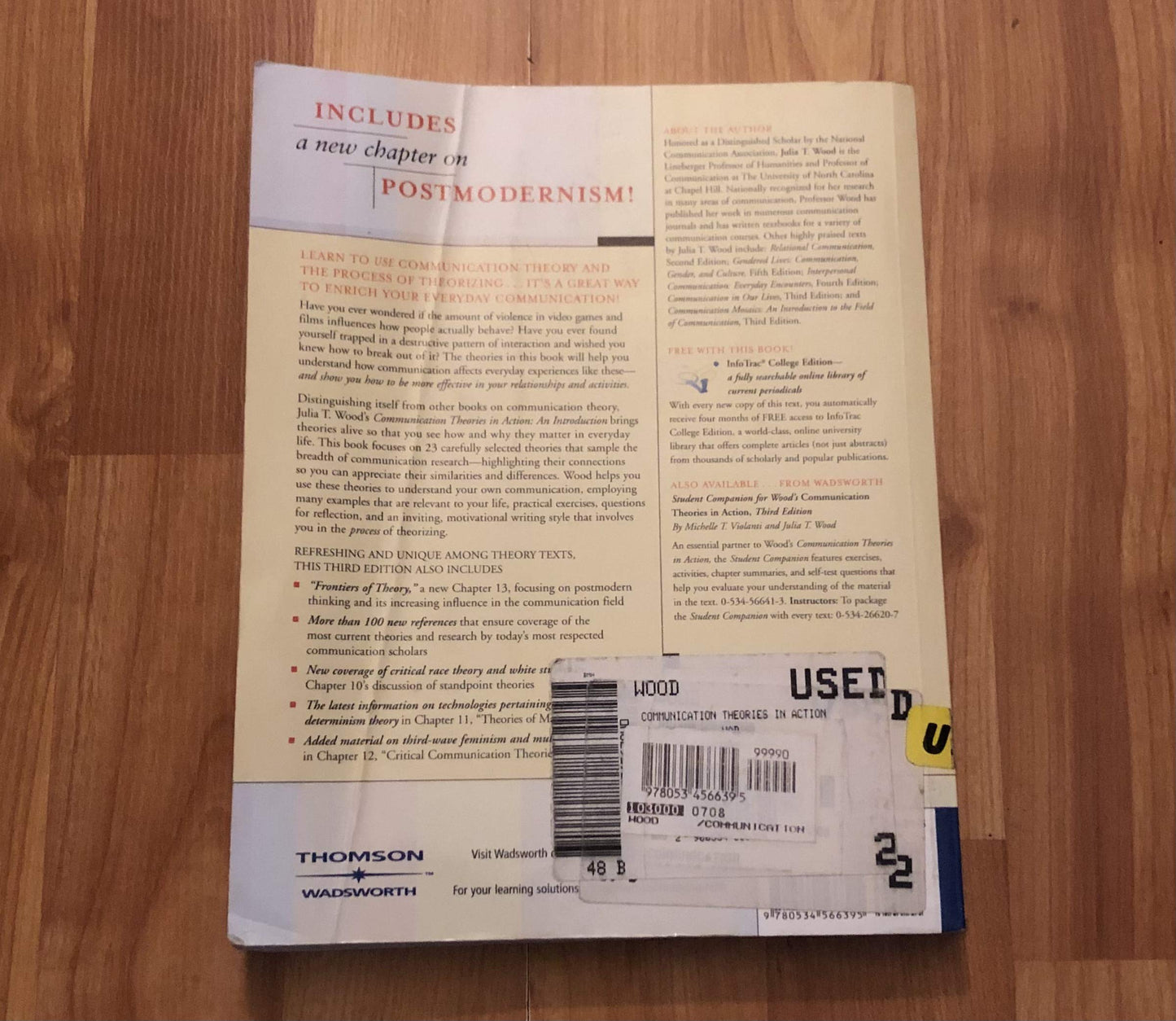 Communication Theories in Action: An Introduction (with InfoTrac) (Wadsworth Series in Speech Communications)