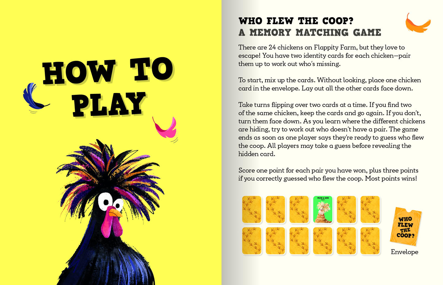Who Flew the Coop?: An Egg-cellent Card Game: Can you find the missing chicken?