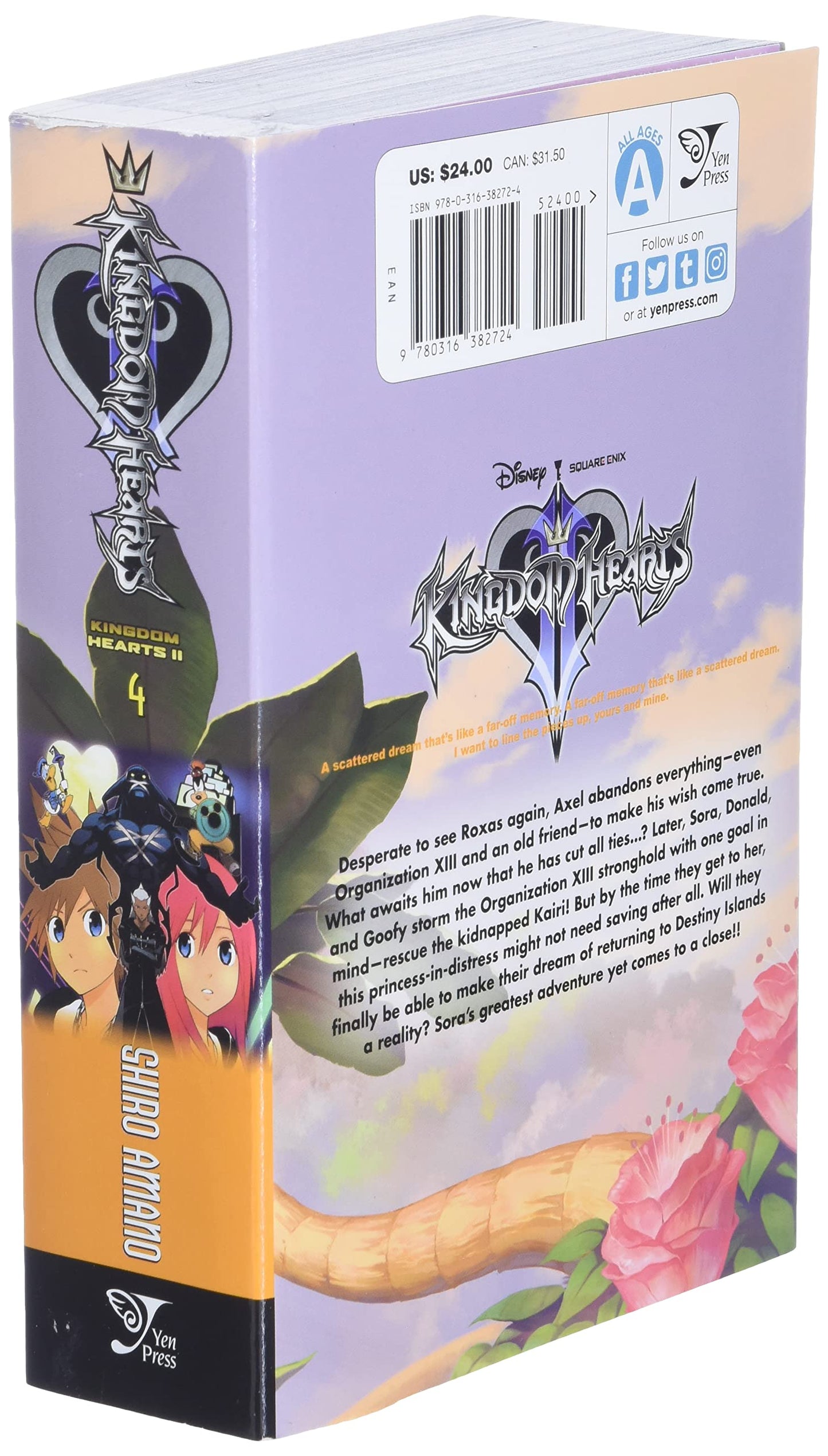 Kingdom Hearts Ii, Vol. 4 (Kingdom Hearts II, 4) by Amano, S