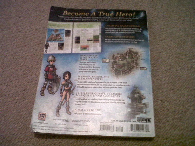 Dragon Quest IX: Sentinels of the Starry Sky Signature Series (Bradygames Signature Series Guide) — back cover