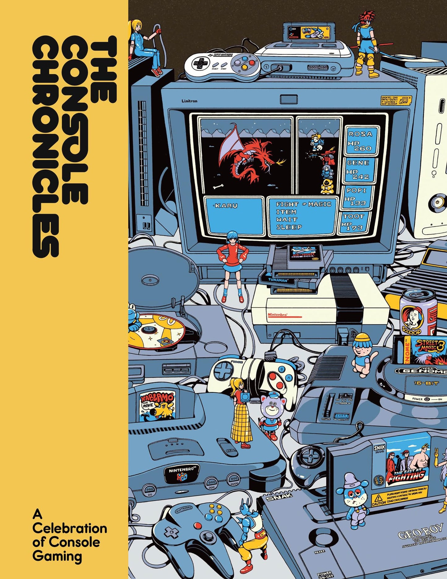 The Console Chronicles: A comprehensive celebration of home consoles and their iconic games from indie journal publisher Lost In Cult - the ultimate visual history of gaming.