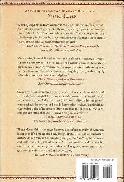 Joseph Smith: Rough Stone Rolling by Bushman, Richard Lyman