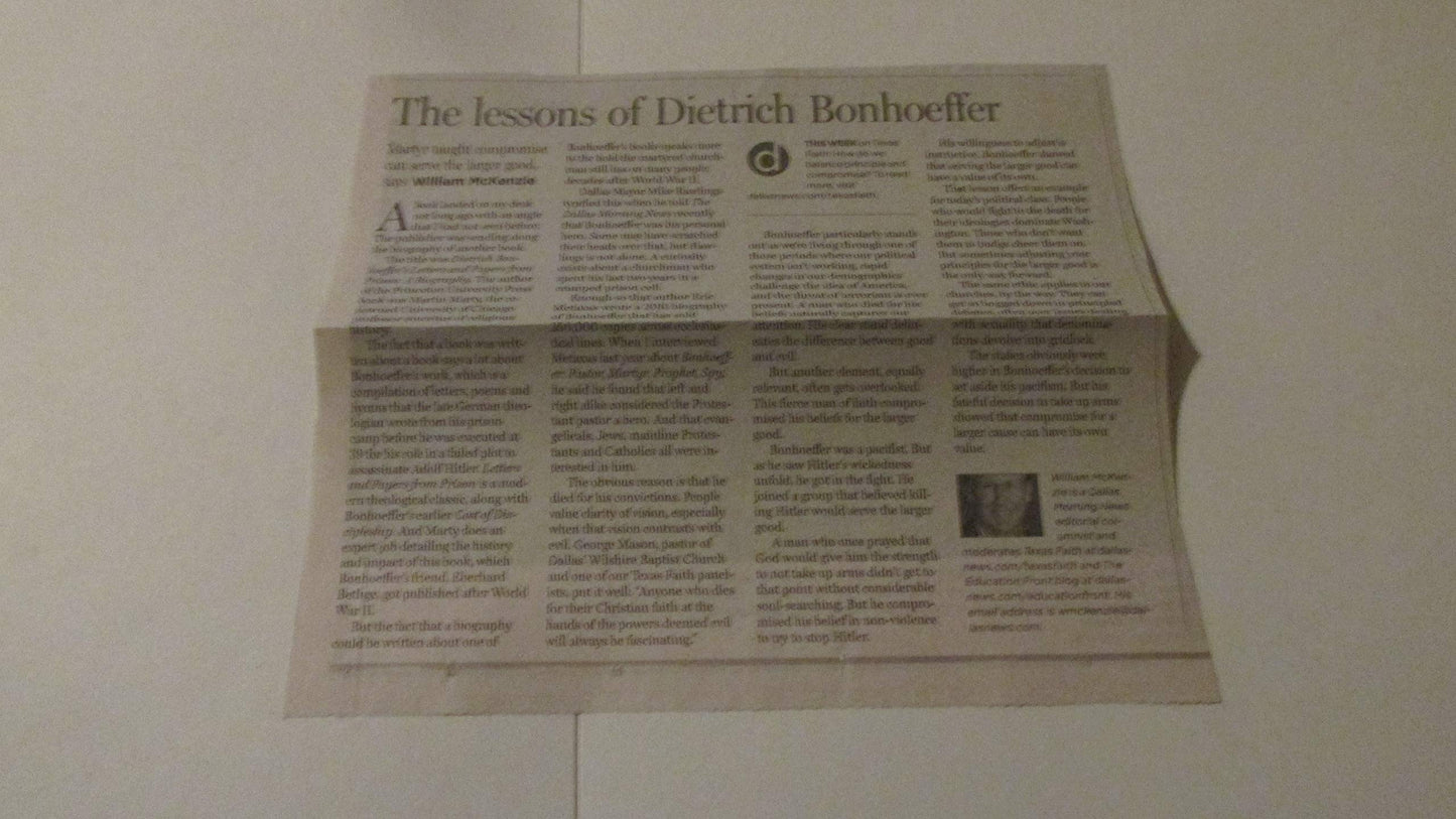 Bonhoeffer: Pastor, Martyr, Prophet, Spy by Eric Metaxas