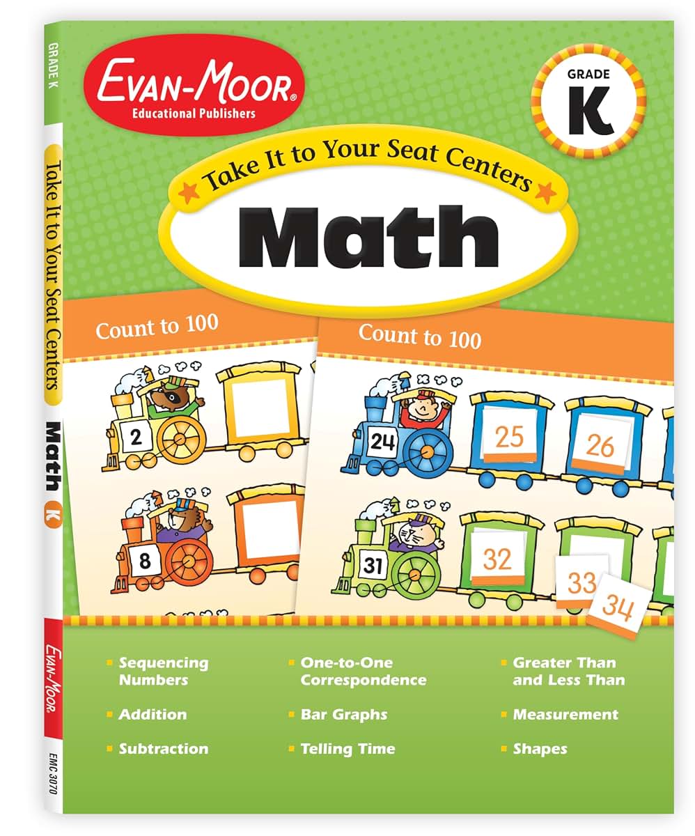 Take It to Your Seat Math Centers, Grade K (Take It to Your Seat Centers)