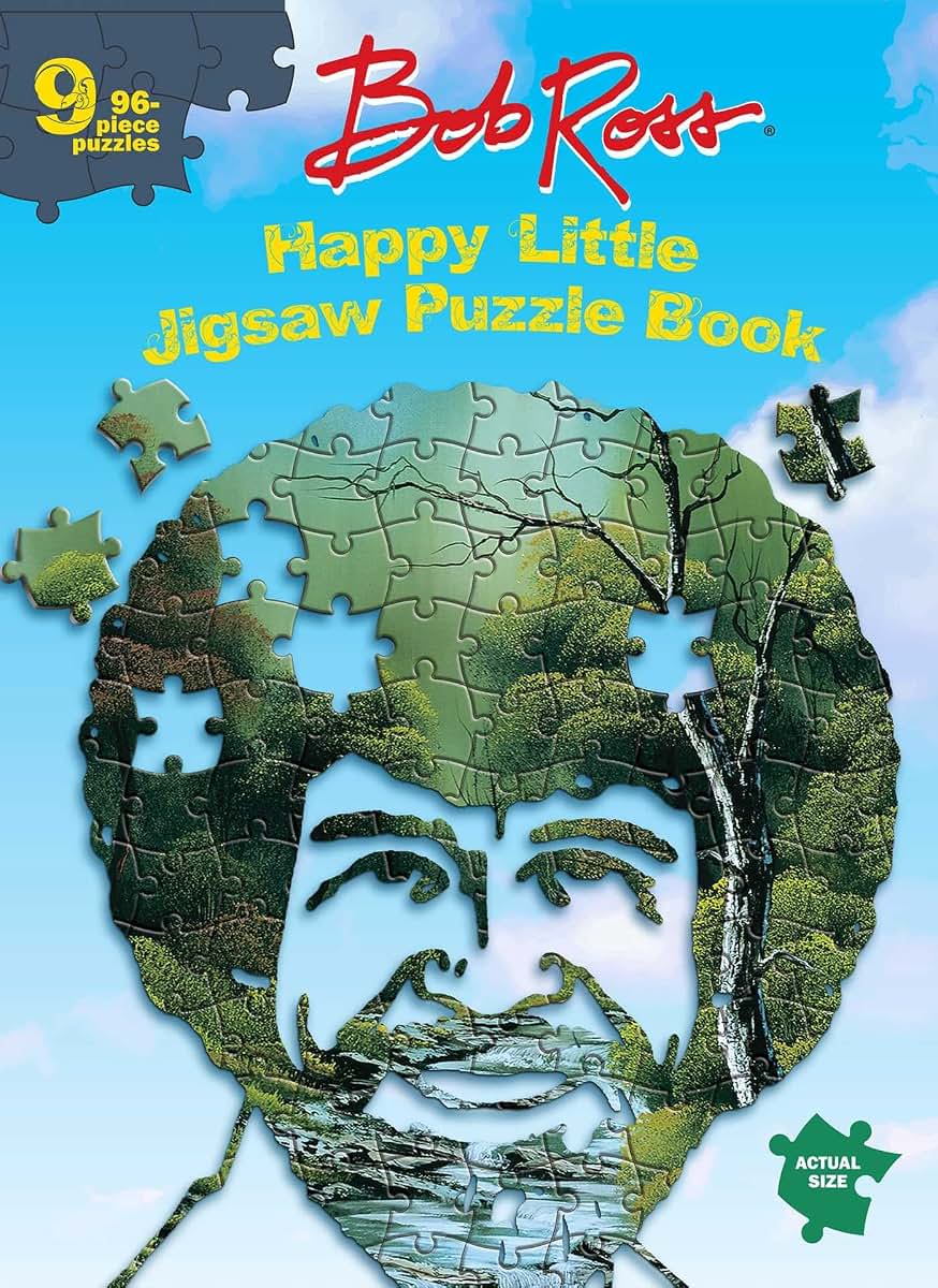 Bob Ross Happy Little Jigsaw Puzzle Book (Jigsaw Puzzle Books)