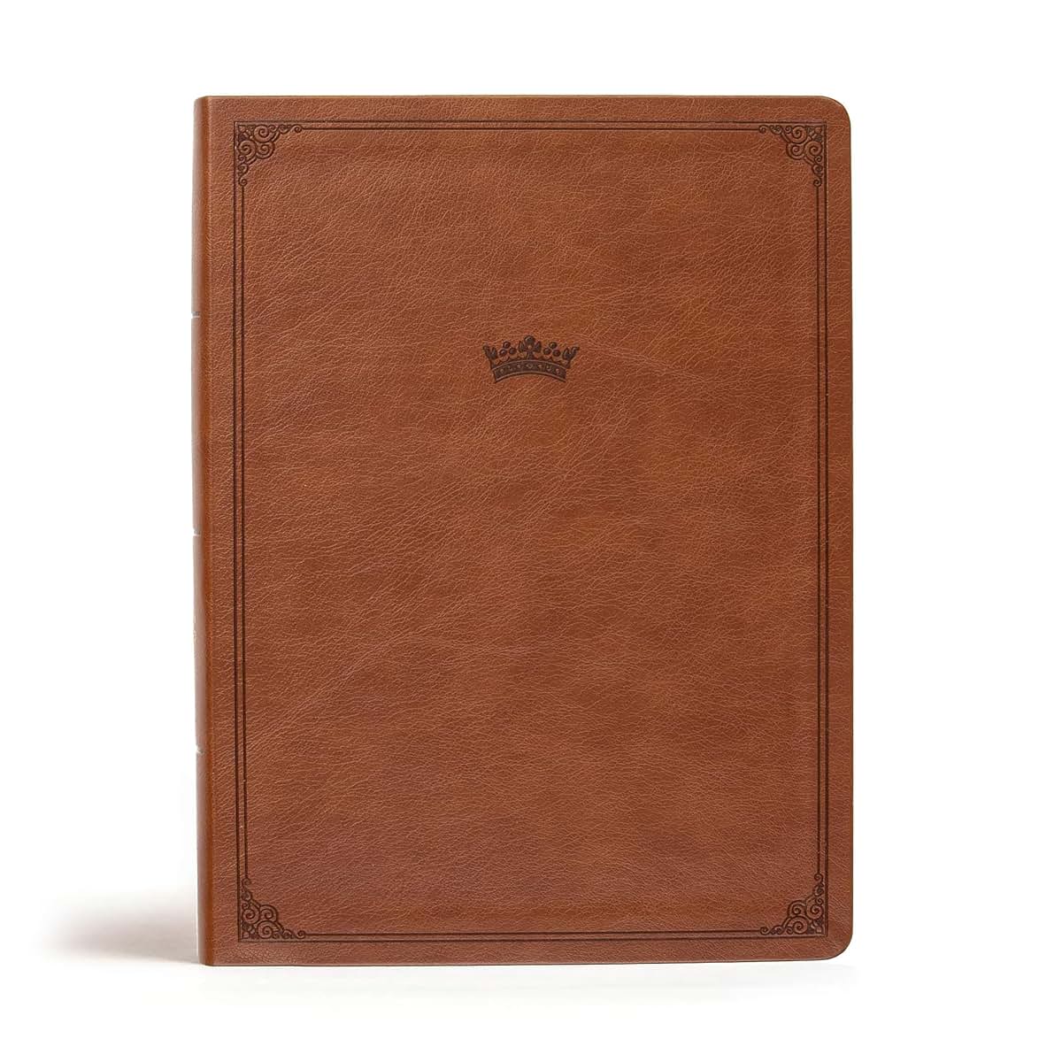 CSB Tony Evans Study Bible, British Tan LeatherTouch, Black Letter, Study Notes and Commentary, Articles, Videos, Charts, Easy-to-Read Bible Serif Type