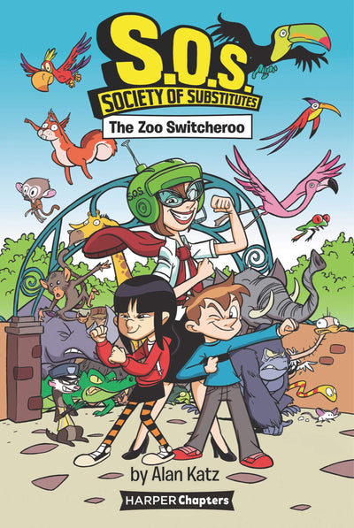 S.O.S.: Society of Substitutes #2: The Zoo Switcheroo: A Hilarious Chapter Book About an Evil Mastermind at the Zoo for Children (Ages 6-10)