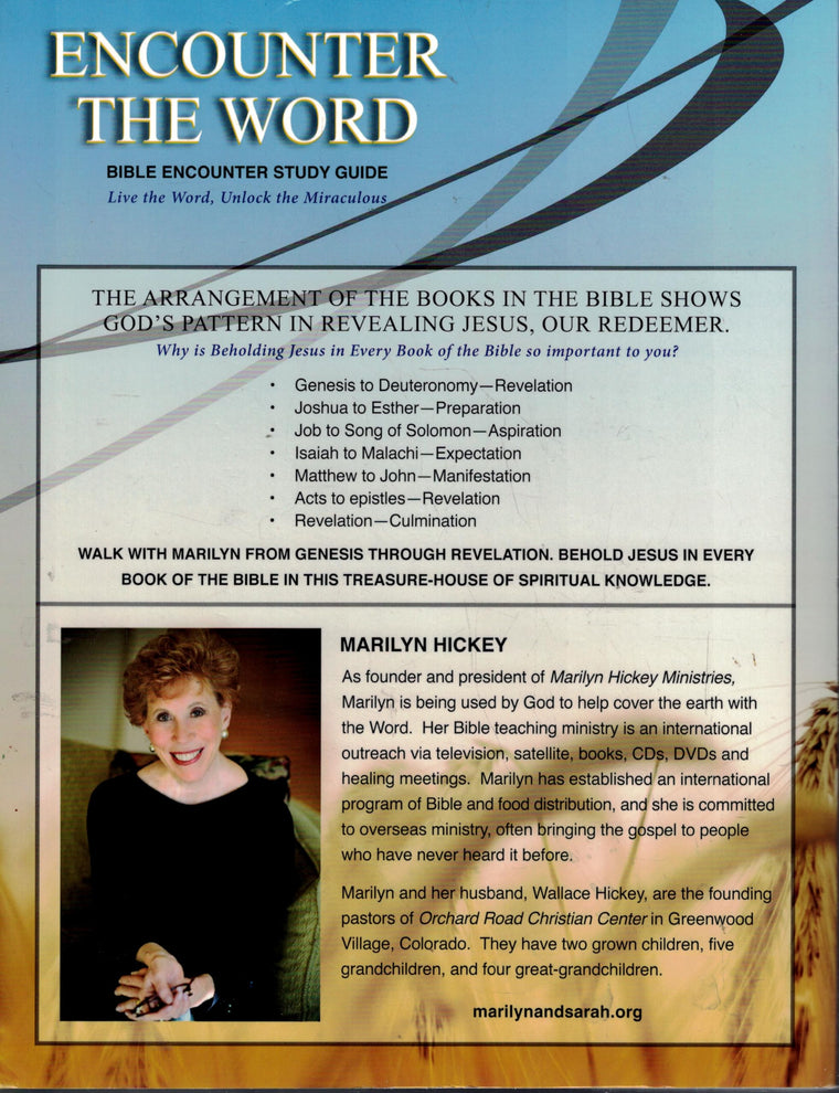 Bible Encounter Syllabus Beholding Jesus in Every Book of the Bible — back cover