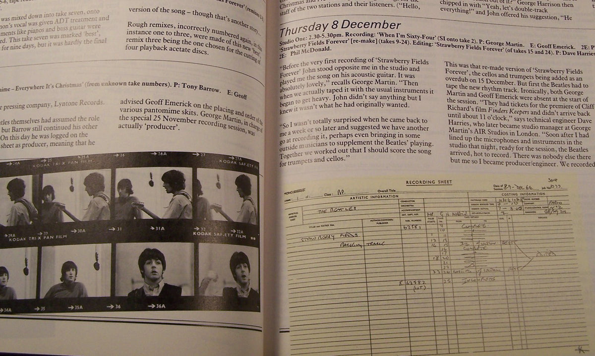 The Beatles: Recording Sessions: The Official Abbey Road Studio Session Notes, 1962-1970