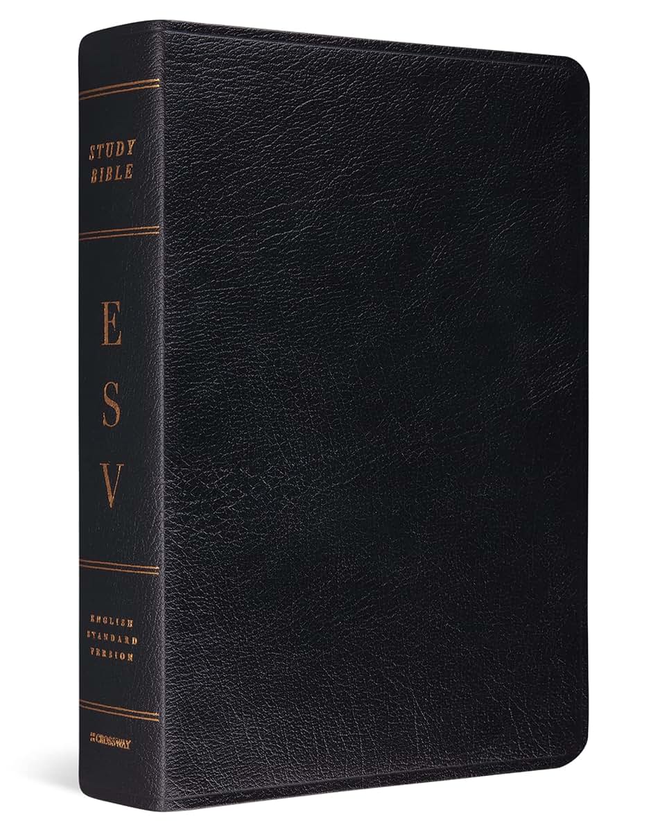 ESV Study Bible (Genuine Leather, Black)