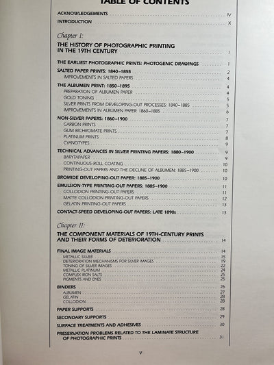 Care and Identification of 19th-Century Photographic Prints