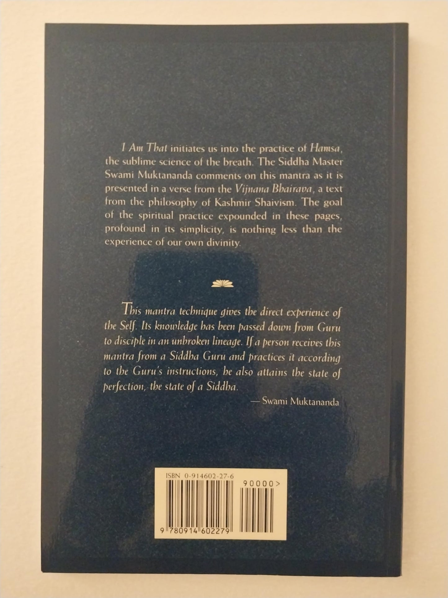 I Am That: The Science of Hamsa from the Vijnana Bhairava