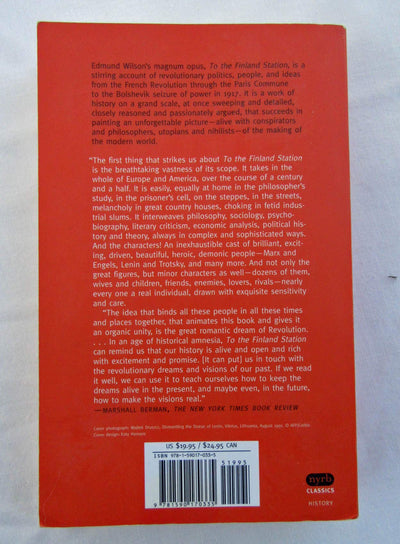 To the Finland Station: A Study in the Writing and Acting of History