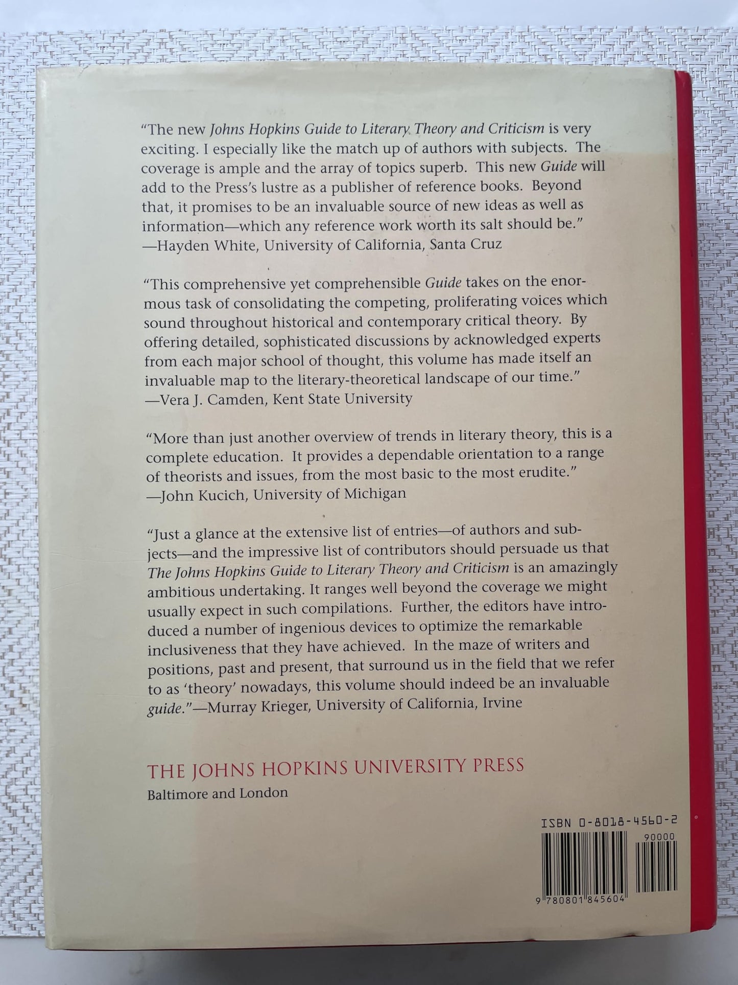 The Johns Hopkins Guide to Literary Theory and Criticism