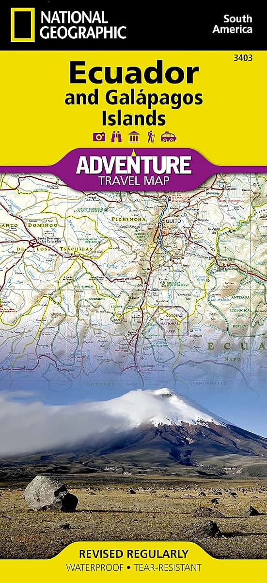Ecuador and Galapagos Islands Map (National Geographic Adventure Map, 3403)