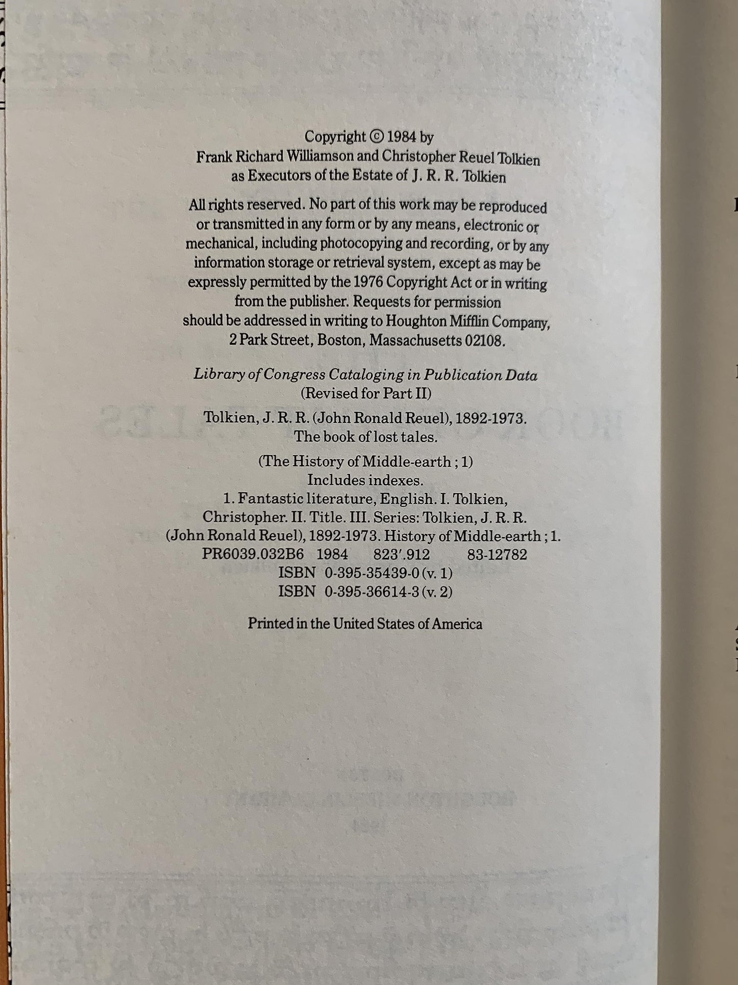 The Book of Lost Tales (History of Middle-earth, 2)