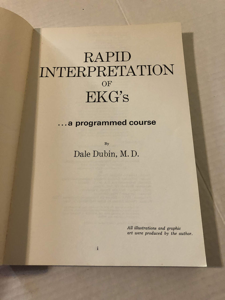 Rapid Interpretation of EKG's — back cover