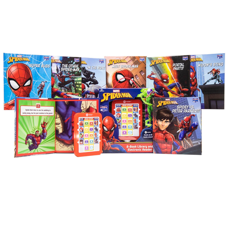 Marvel - Spider-man Me Reader Electronic Reader and 8 Sound Book Library - PI Kids — back cover