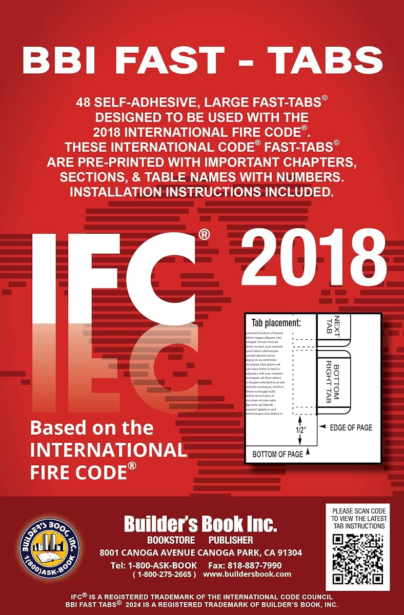 2018 International Fire Code (IFC) Fast Tabs