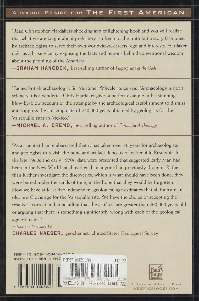 The First American: The Suppressed Story of the People Who Discovered the New World — back cover