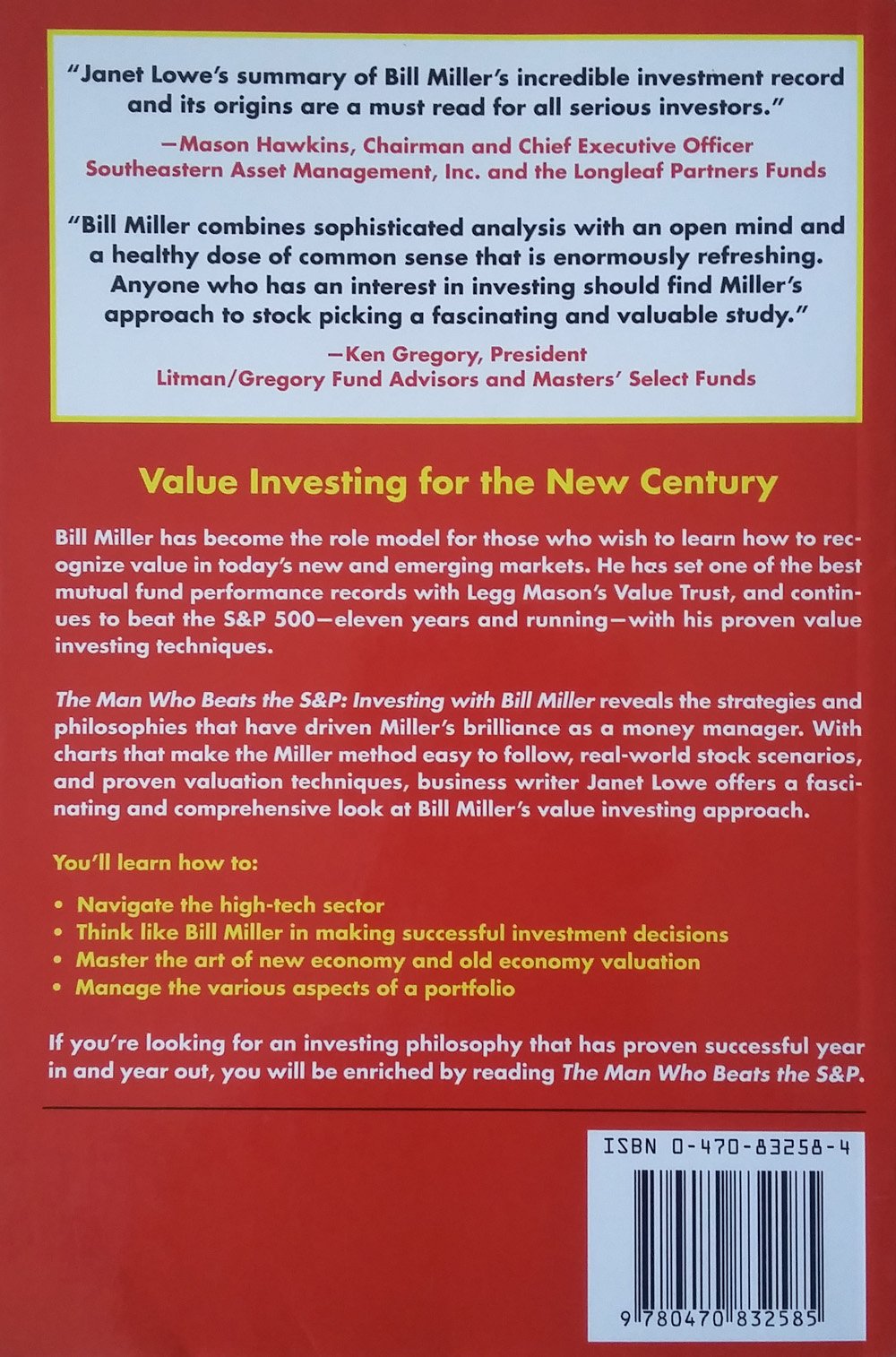 The Man Who Beats the S&P: Investing with Bill Miller by Low