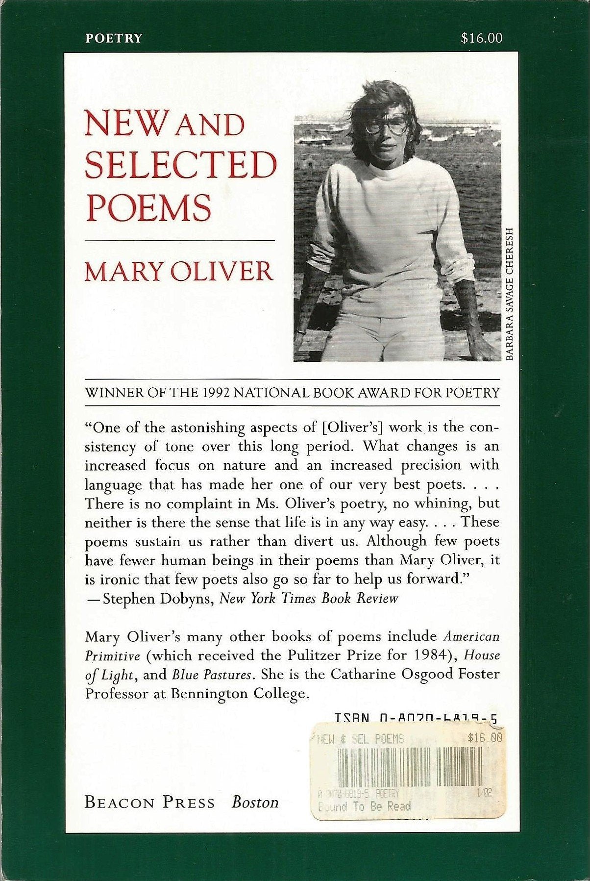 New and Selected Poems by Oliver, Mary