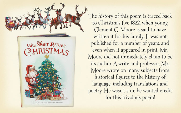 The Night Before Christmas Keepsake Holiday Storybook — back cover