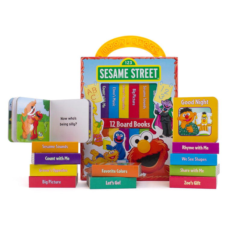 Sesame Street: 12 Board Books — back cover