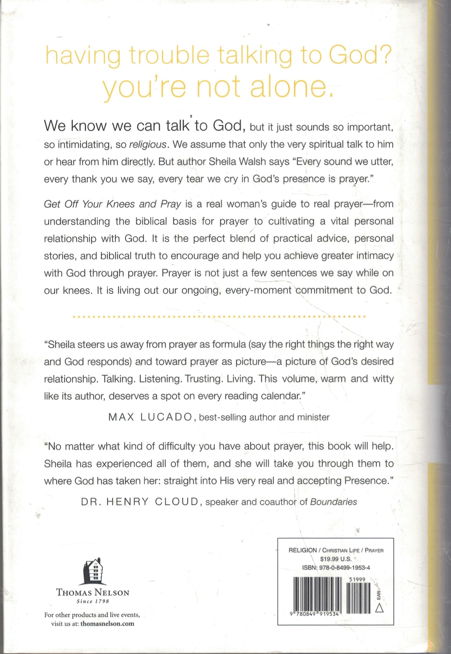 Get Off Your Knees & Pray