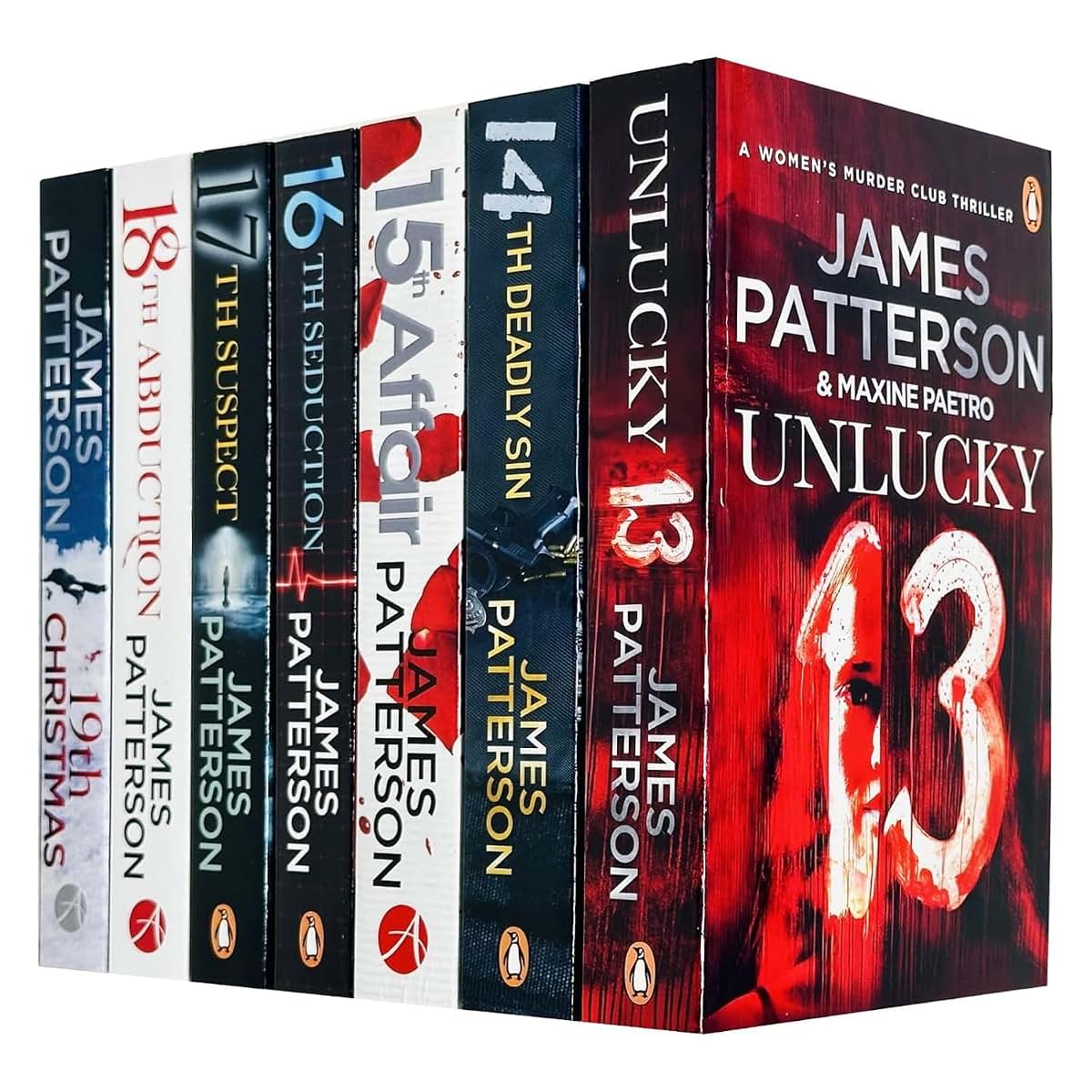 Women Murder Club Series 13-19 Collection 7 Books Set (13th Unlucky, 14th Deadly Sin, 15th Affair, 16th Seduction & 17th Suspect, 18th Abduction & 19th Christmas)