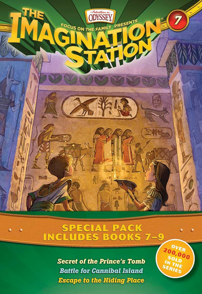 Imagination Station Books 3-Pack: Secret of the Prince's Tomb / Battle for Cannibal Island / Escape to the Hiding Place