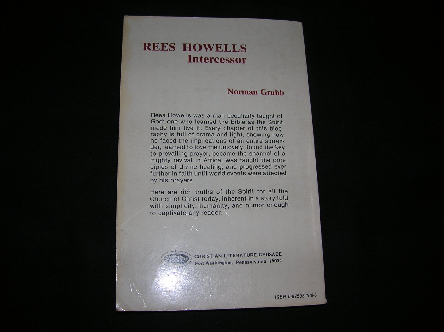 Rees Howells: Intercessor by Grubb, Norman