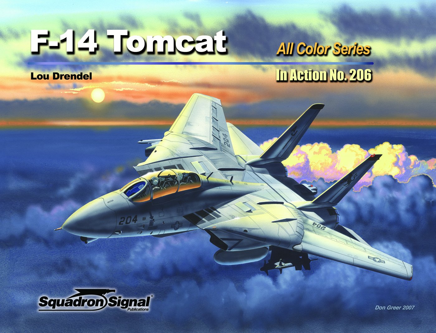 F-14 Tomcat in action - Aircraft Color Series No. 206 by Lou