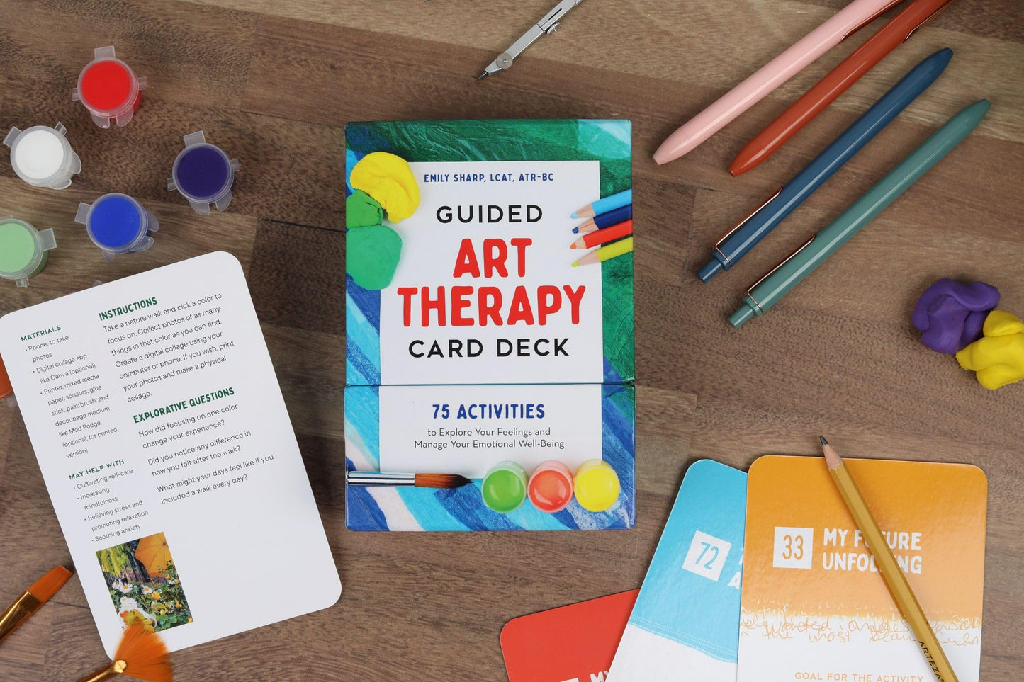 Guided Art Therapy Card Deck: 75 Activities to Explore Your Feelings