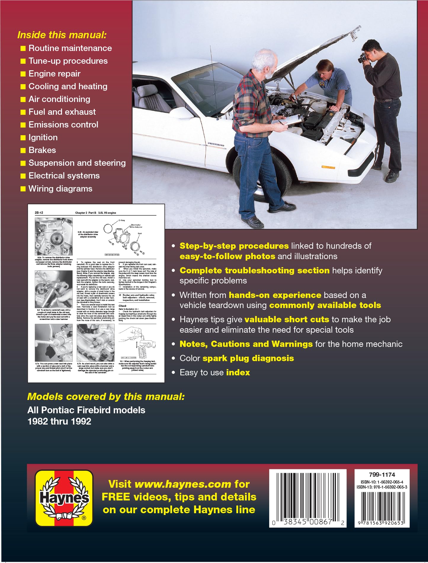 Pontiac Firebird (82-92) Haynes Repair Manual