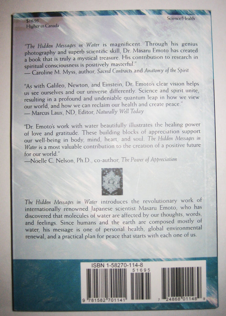 The Hidden Messages in Water — back cover