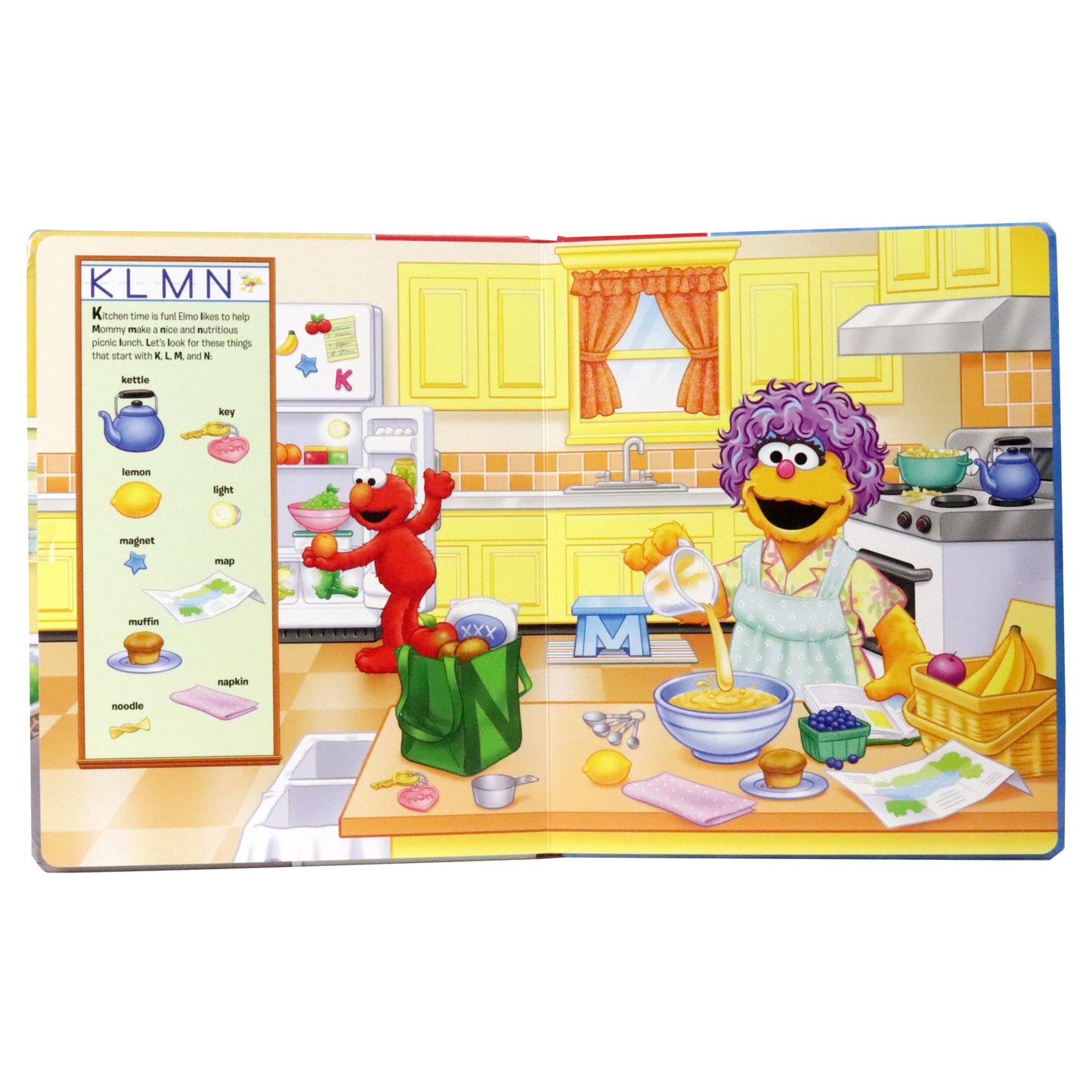 Sesame Street - E is for Elmo! ABCs - My First Look and Find Activity Book - PI Kids