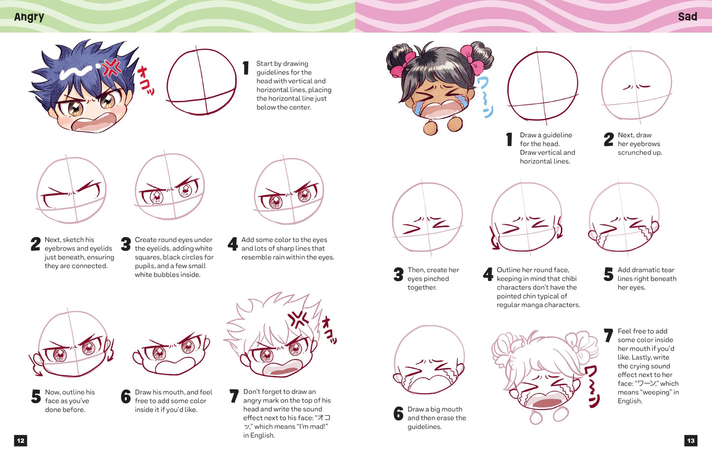 How to Draw Kawaii Manga Chibi: Big Emotions! (Learn Manga with Misako)