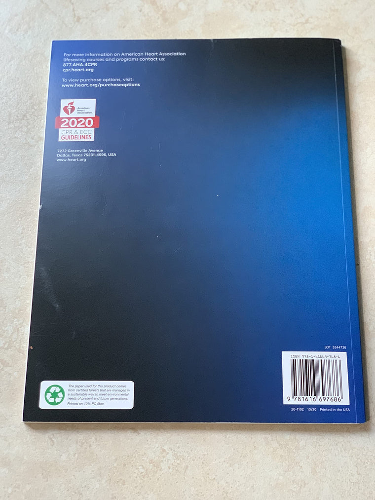 Bls Provider Manual 2020 — back cover